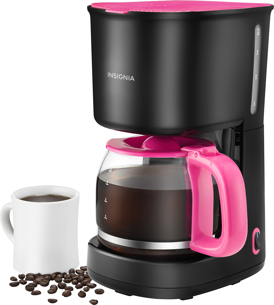 Insignia™ 10-Cup Coffeemaker Pink NS-CM10PK6 - Best Buy