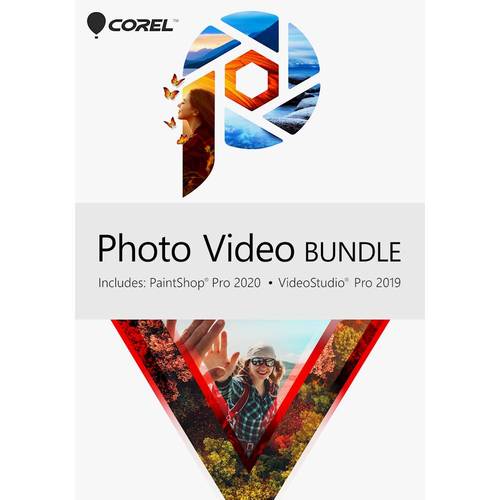 Corel - PaintShop Pro 2020 and VideoStudio Pro 2019 Photo Video Bundle - Windows [Digital]