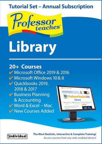 Individual Software - Professor Teaches Web - Library (1-Year Subscription) - Mac, Windows [Digital]