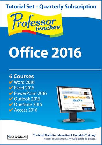 Individual Software - Professor Teaches Web - Office 2016 (3-Months Subscription) - Mac, Windows [Digital]