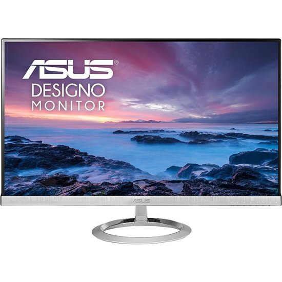 Asus Designo MX279HS Widescreen LCD Monitor – Silver, Black – Silver, Black