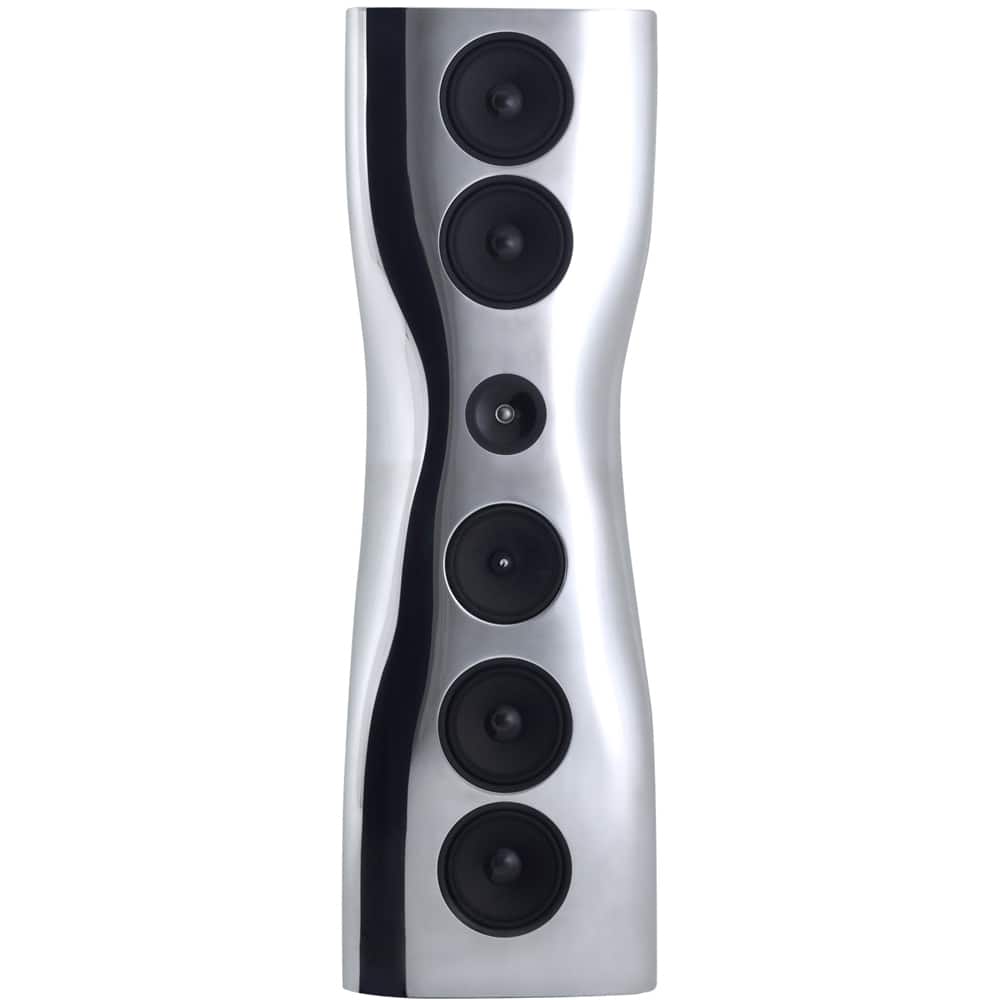 KEF - MUON 10" Passive 4-Way Floor Loudspeaker (Pair) - Aluminum - Front_Zoom