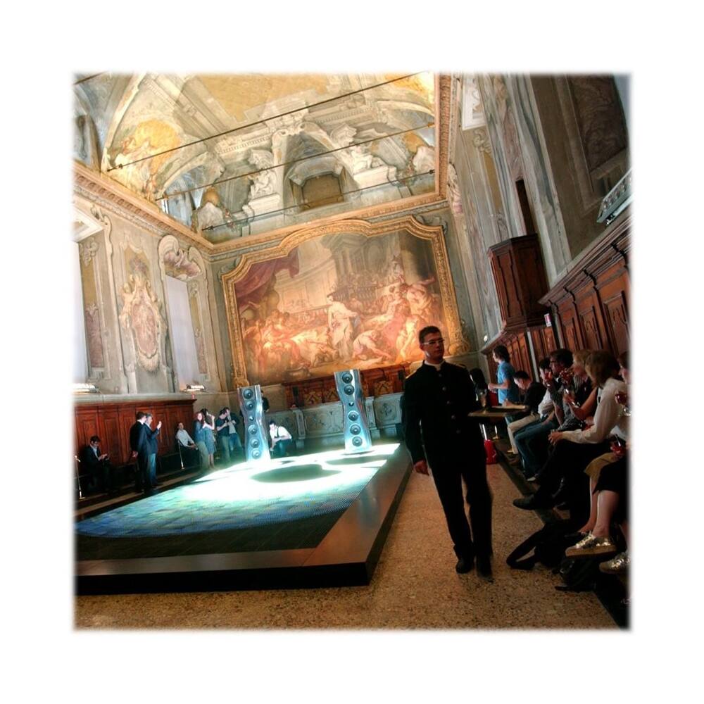 Alt View 12. KEF - MUON 10" Passive 4-Way Floor Loudspeaker (Pair) - Aluminum.