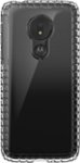 Front. Speck - Presidio LITE Case for Motorola Moto G7 Power - Clear.