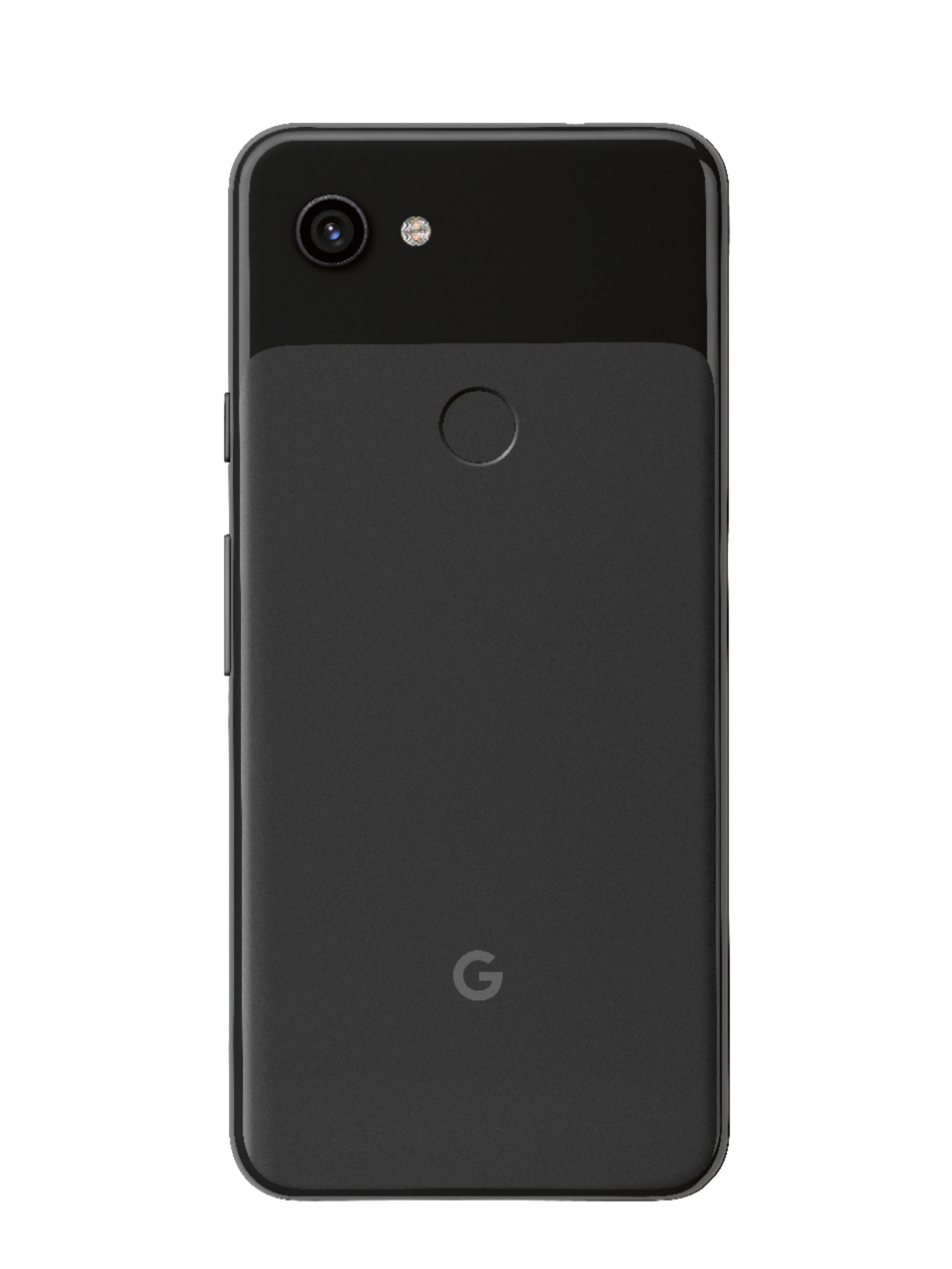 Back View: Google - Geek Squad Certified Refurbished Pixel 3a - 64GB (Unlocked) - Just Black
