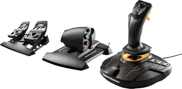 Front. Thrustmaster - T.16000M FCS Flight Pack - Black.