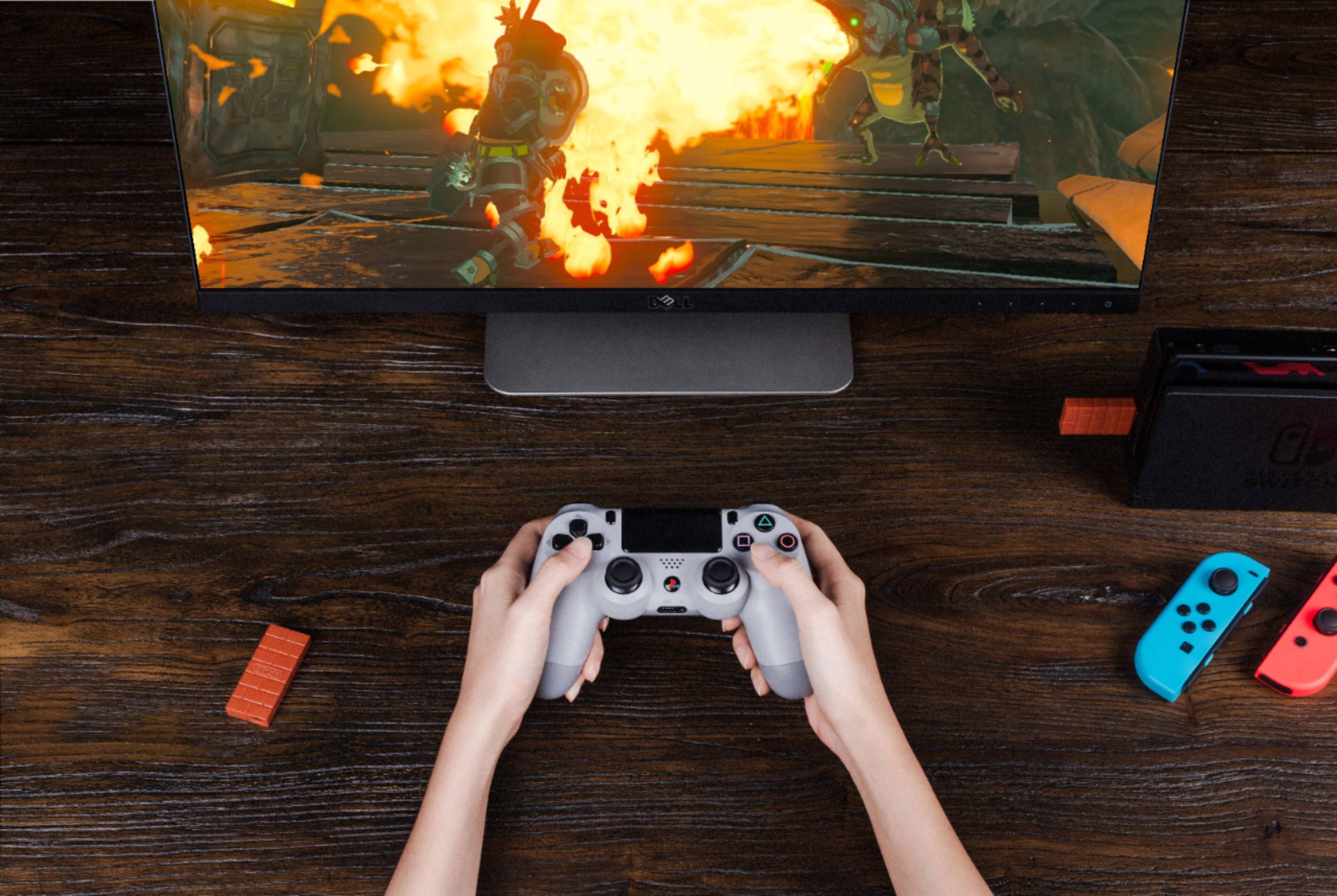 Alt View 17. 8BitDo - Wireless USB Adapter for Most Gaming Controllers - Brick Red.