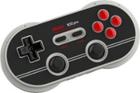 Front Zoom. 8BitDo - N30 Pro 2 Wireless Controller for PC, Mac, Android, and Nintendo Switch - Black And Gray.