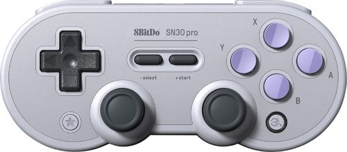 8BitDo - SN30 Pro Wireless Controller for PC, Mac, Android, and Nintendo Switch - Gray