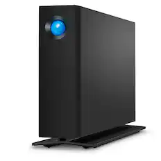 Front. LaCie - d2 Professional 4TB External Thunderbolt 3 USB-C Hard Drive with Rescue Data Recovery Services - Black.