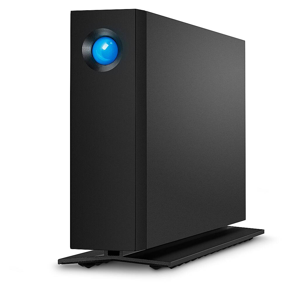 Front. LaCie - d2 Professional 4TB External Thunderbolt 3 USB-C Hard Drive with Rescue Data Recovery Services - Black.