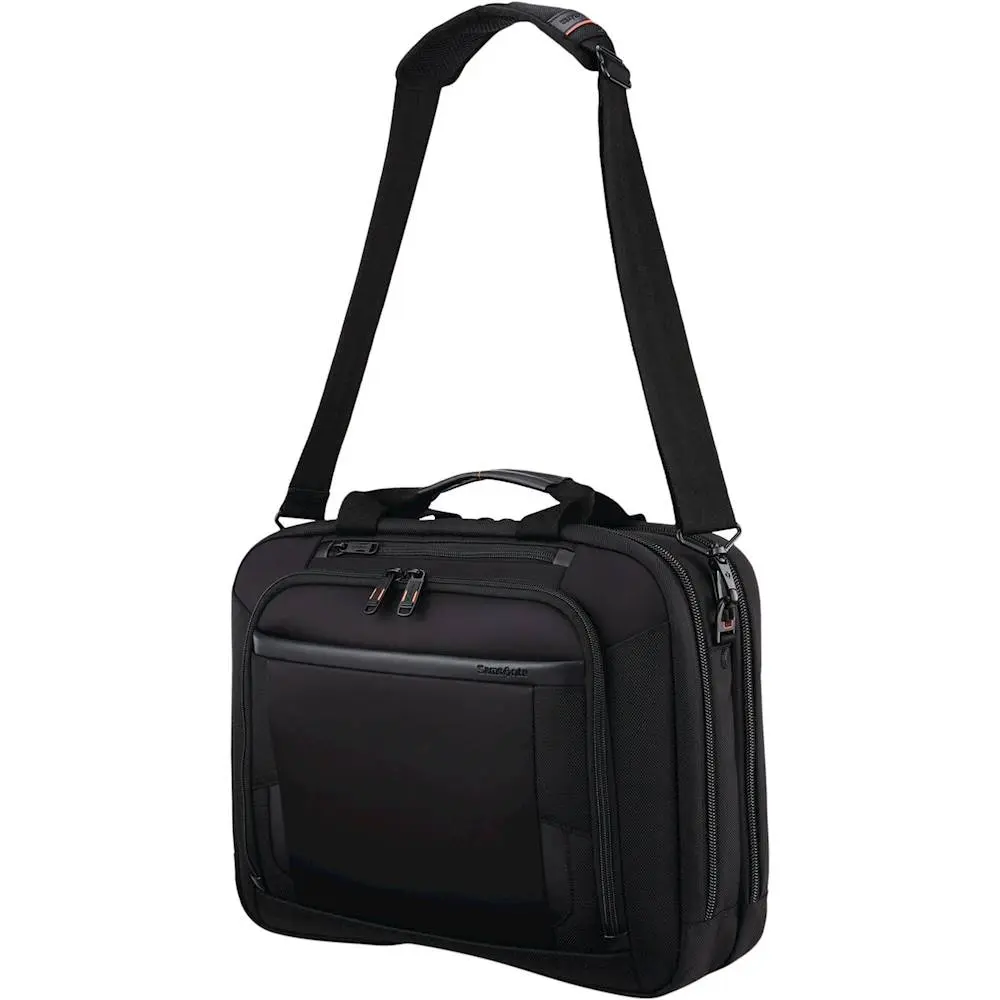Samsonite Xenon 3 Polyester Techlocker Briefcase 16 12 H X 12 34 W X 4 D Black - Office Depot