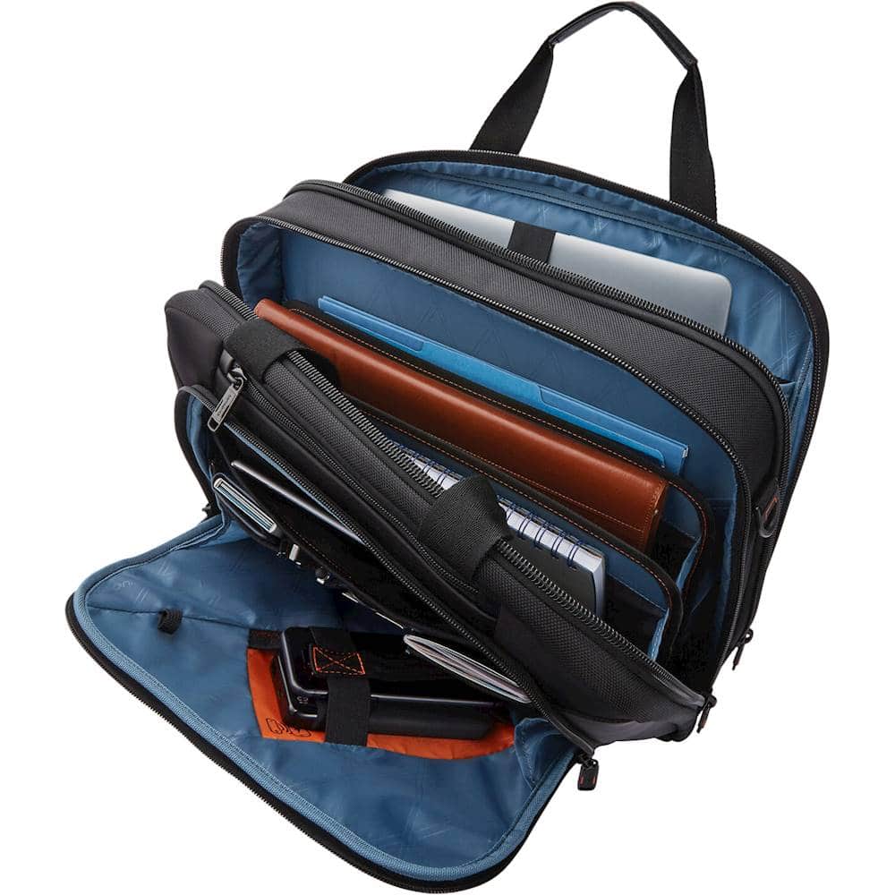 Alt View 1. Samsonite - Pro Double Compartment Briefcase for 15.6" Laptop - Black.