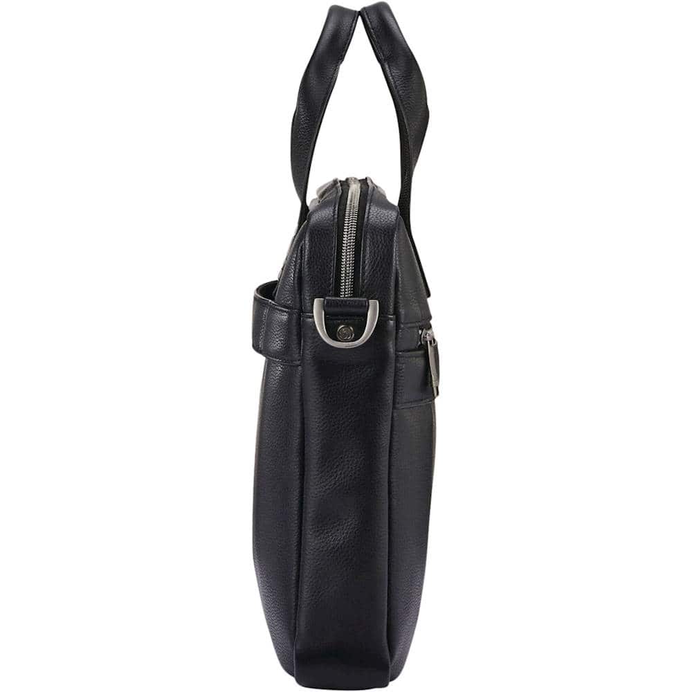 Alt View 11. Samsonite - Classic Leather Slim Brief for 15.6" Laptop - Black.