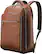 Front. Samsonite - Classic Leather Backpack for 15.6" Laptop - Cognac.