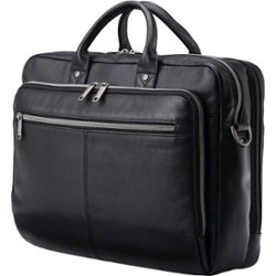 Samsonite - Classic Briefcase for 15.6" Laptop - Black - Front_Zoom