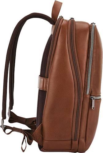 Alt View 13. Samsonite - Classic Leather Slim Backpack for 14.1" Laptop - Cognac.