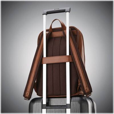Samsonite Classic Leather Slim Backpack (Cognac) Samsonite Classic Leather Slim Backpack (Cognac)