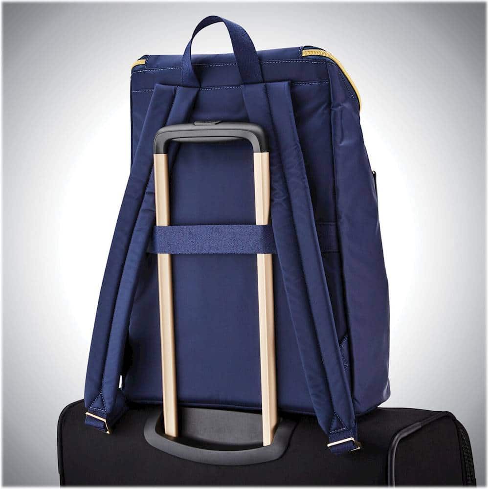 Alt View 12. Samsonite - Mobile Solution Deluxe Backpack for 15.6" Laptop - Navy Blue.