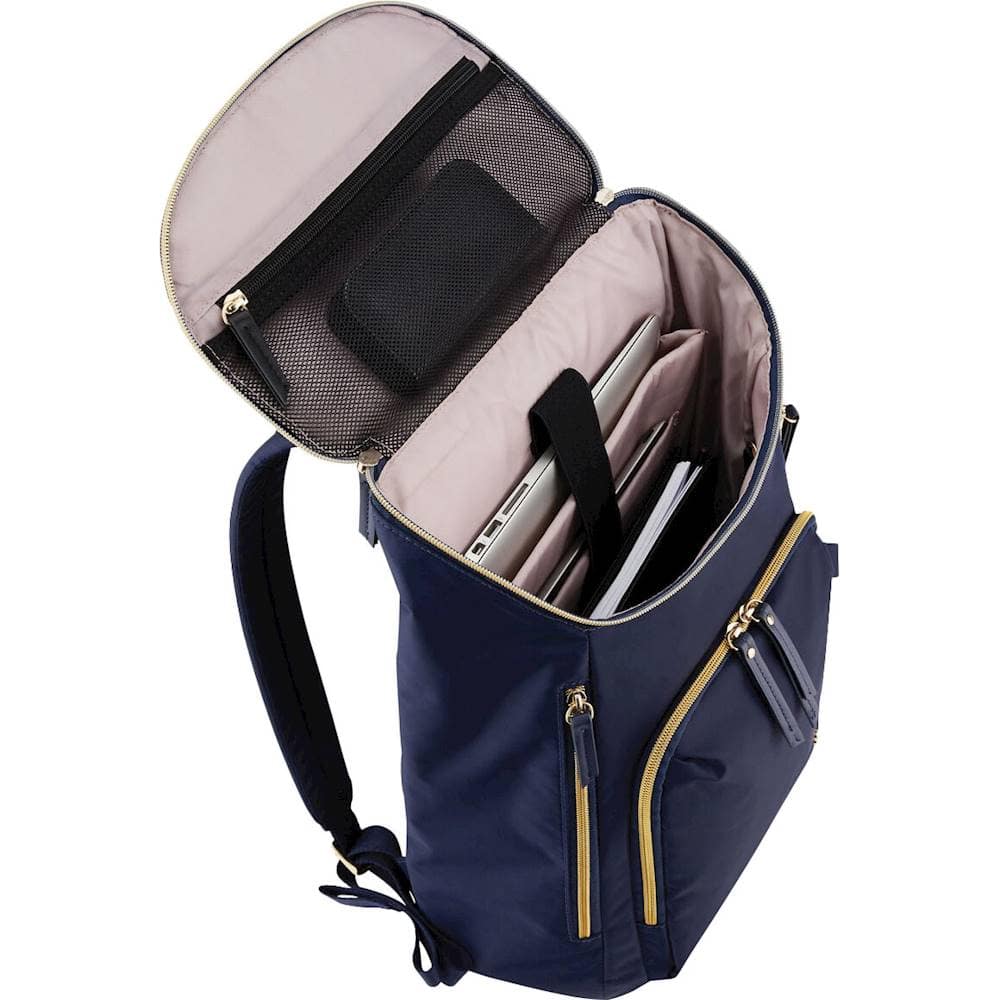 Alt View 1. Samsonite - Mobile Solution Deluxe Backpack for 15.6" Laptop - Navy Blue.