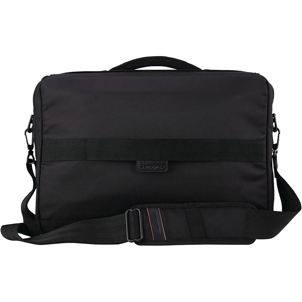 Back View: Samsonite - Pro Slim Messenger Briefcase for 15.6" Laptop - Black