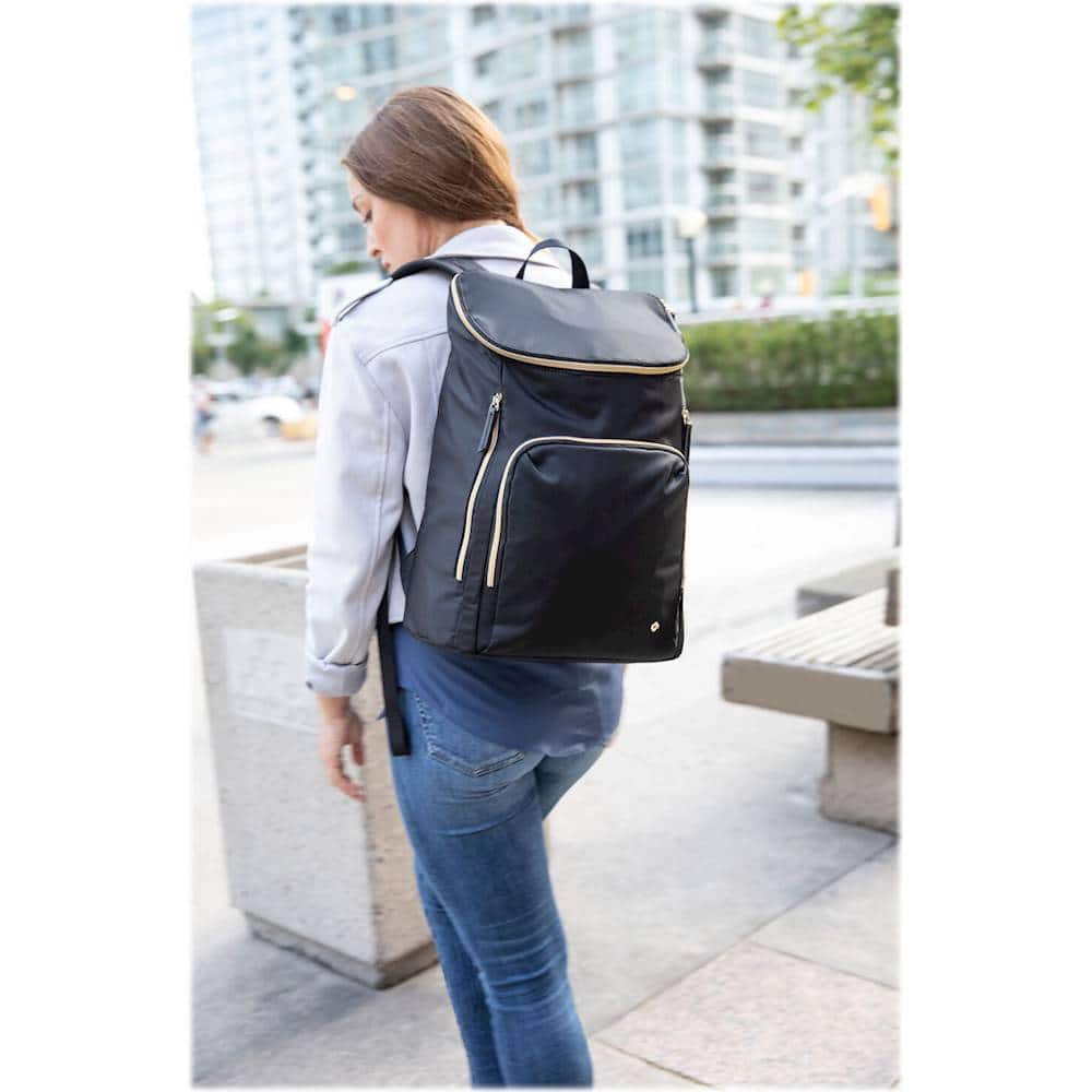 Alt View 16. Samsonite - Mobile Solution Deluxe Backpack for 15.6" Laptop - Black.