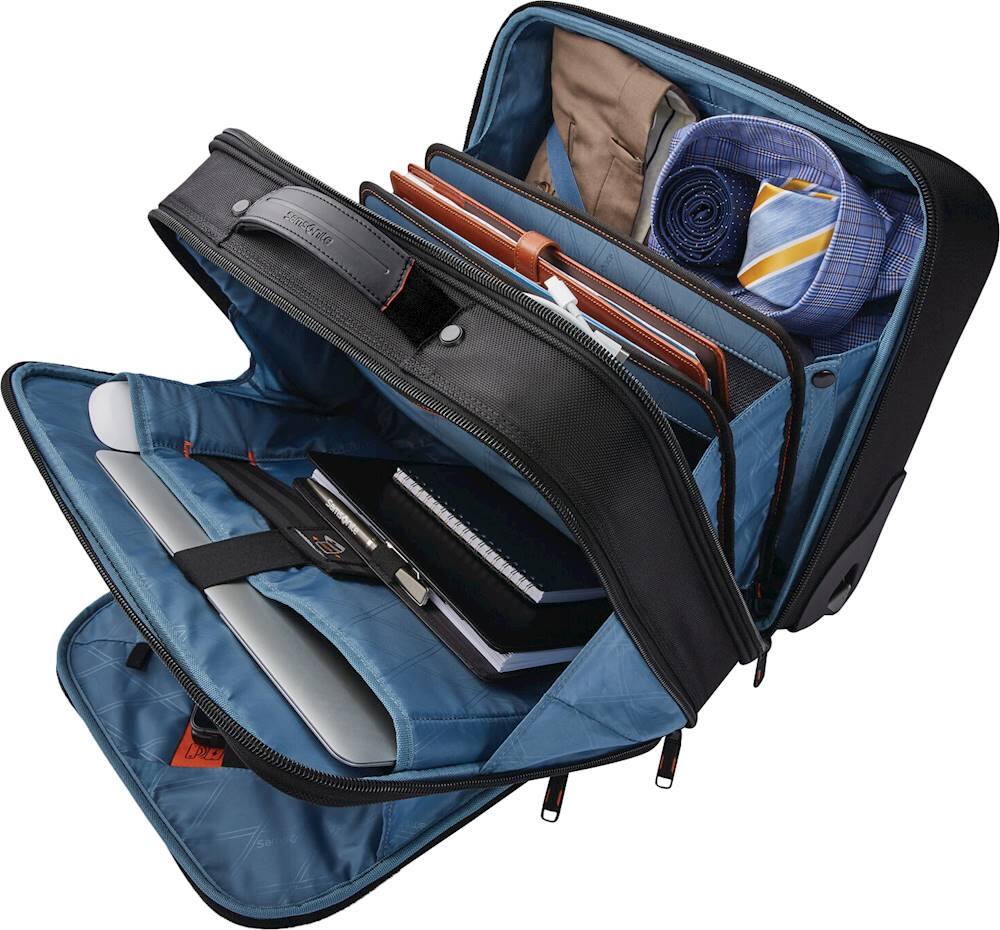 Alt View 16. Samsonite - Pro Upright Mobile Office 18" Spinner Suitcase - Black.