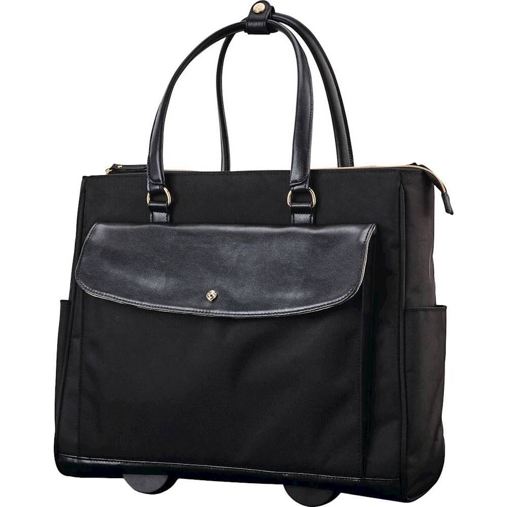 Samsonite - Mobile Solution Upright Wheeled Carryall for 15.6" Laptop - Black - Front_Zoom