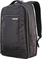 Samsonite - Modern Utility Travel Backpack for 17" Laptop - Charcoal Heather/Charcoal - Front_Zoom