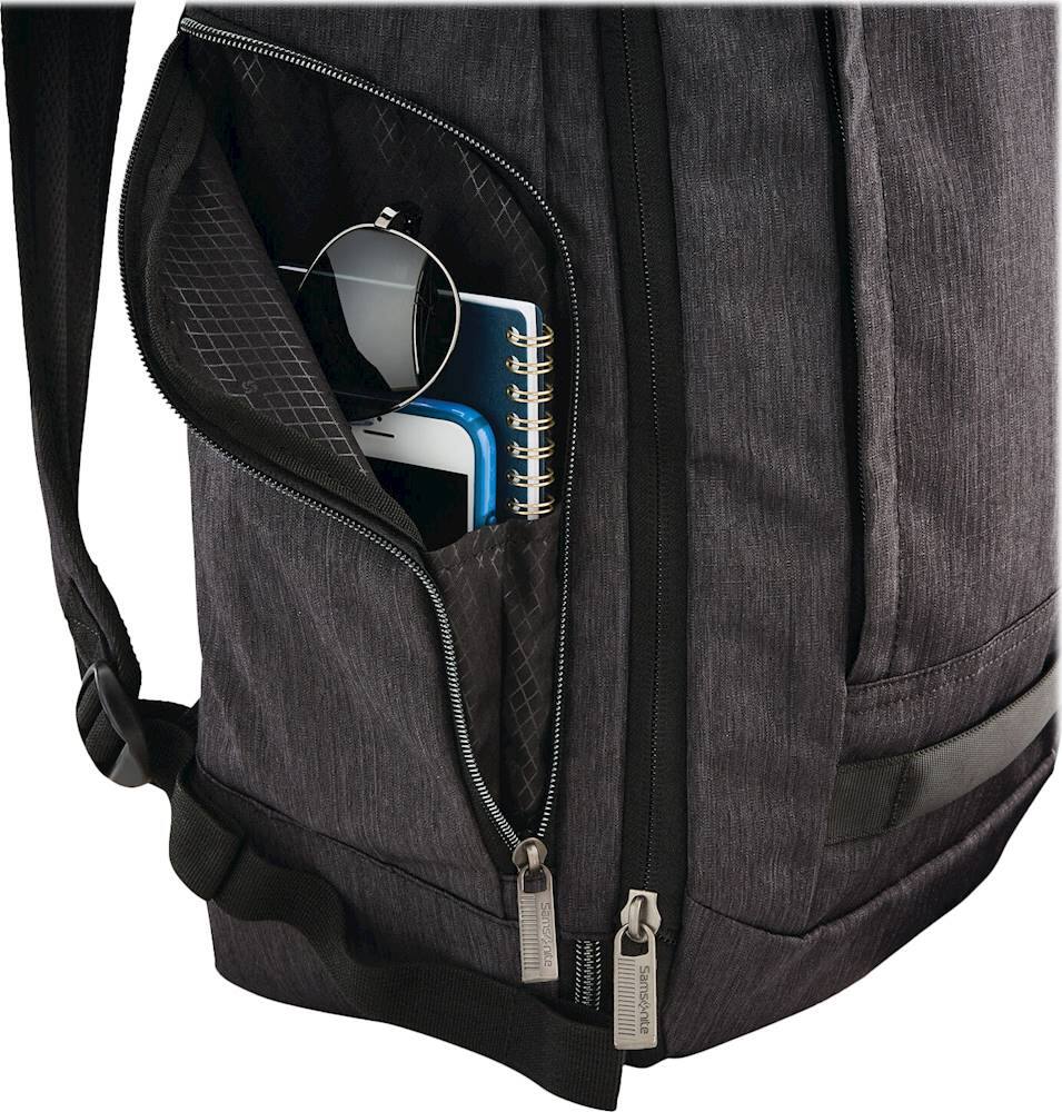samsonite modern utility travel backpack charcoal heather one size