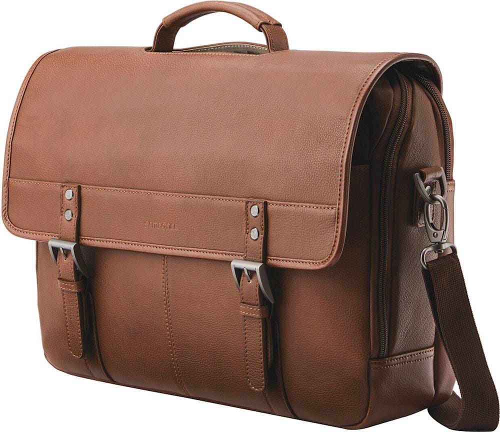 Front. Samsonite - Classic Briefcase for 15.6" Laptop - Cognac.