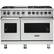 Front. Viking - VGR Freestanding 7-Series Gas 48"W Range - Frost White.