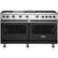 Front. Viking - Professional 5 Series Freestanding Double Oven Gas Convection Range - Cast Black.