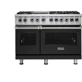 Viking - VGR Freestanding 7-Series Gas 48"W Range - Cast Black