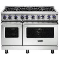 Viking - Professional 7 Series Freestanding Double Oven Gas Convection Range - Frost white - Front_Zoom