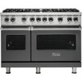 Viking - Professional 5 Series Freestanding Double Oven Gas Convection Range - Damascus Gray