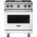 Front. Viking - Professional 5 Series 4.0 Cu. Ft. Freestanding Gas Convection Range - Frost White.