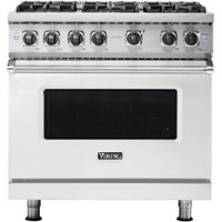 Viking - Professional 5 Series 5.1 Cu. Ft. Freestanding Gas Convection Range - Frost White - Front_Zoom
