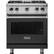 Front. Viking - Professional 5 Series 4.0 Cu. Ft. Freestanding LP Gas Convection Range - Cast Black.