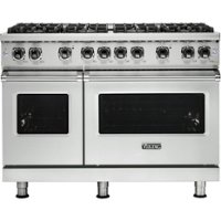 Viking - Professional 5 Series Freestanding Double Oven Gas Convection Range - Frost white - Front_Zoom