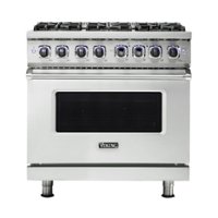 Viking - Professional 7 Series 5.1 Cu. Ft. Freestanding Gas Convection Range - Frost white - Front_Zoom