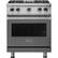 Front. Viking - Professional 5 Series 4.0 Cu. Ft. Freestanding Gas Convection Range - Damascus Gray.