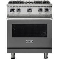 Viking - Professional 5 Series 4.0 Cu. Ft. Freestanding LP Gas Convection Range - Damascus Gray - Front_Zoom