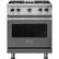Front. Viking - Professional 5 Series 4.0 Cu. Ft. Freestanding LP Gas Convection Range - Damascus Gray.