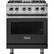 Front. Viking - 5-Series 4.7 Cu. Ft. Self-Cleaning Freestanding Dual Fuel Convection Range - Cast Black.