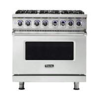 Viking - Professional 7 Series 5.6 Cu. Ft. Freestanding Dual Fuel True Convection Range with Self-Cleaning - Frost white - Front_Zoom