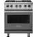 Front. Viking - 5-Series 4.7 Cu. Ft. Self-Cleaning Freestanding Dual Fuel Convection Range - Damascus Gray.