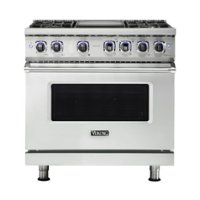 Viking - Professional 7 Series 5.6 Cu. Ft. Freestanding Dual Fuel LP Gas True Convection Range with Self-Cleaning - Frost white - Front_Zoom