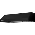 Front. Viking - Professional 36" Convertible Range Hood - Cast Black.