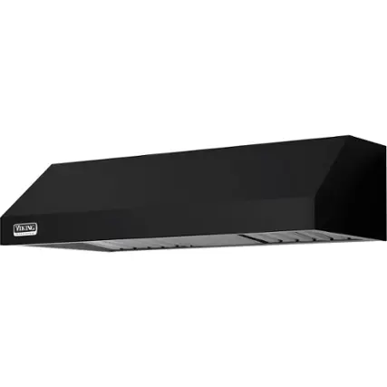 Front. Viking - Professional 30" Convertible Range Hood - Cast Black.